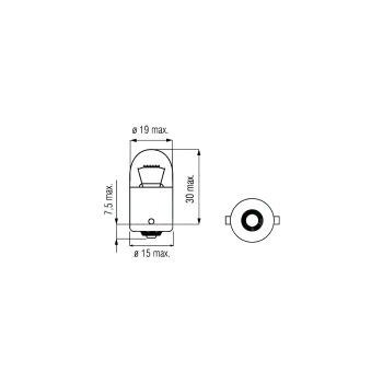 G 6V  5W  Glühlampe BA15s 5W